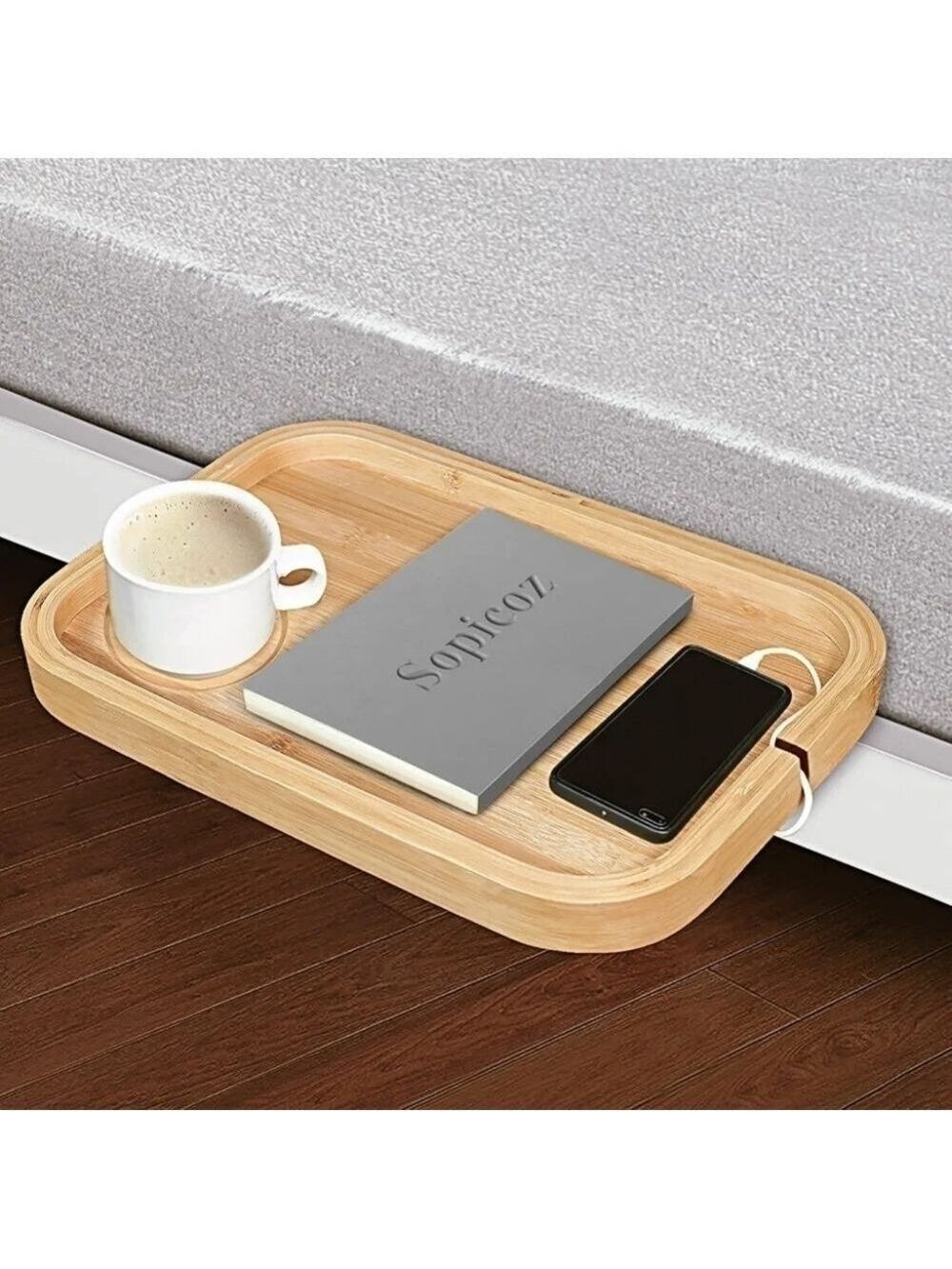 Small clipable bedside side shelf adjustable  dorm room, tiny home, small space